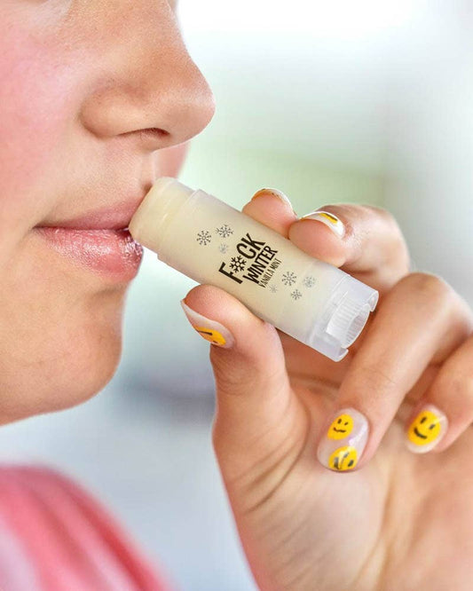 Natural Lip Balm - F*CK WINTER Vanilla Mint