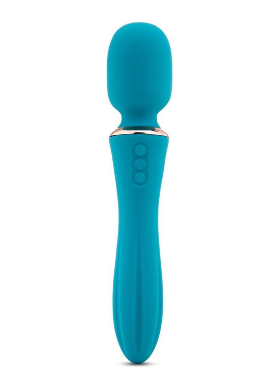 Nu Sensuelle Mika Nubii Rechargeable Silicone Mini Wand - Blue with TURBO BOOST!