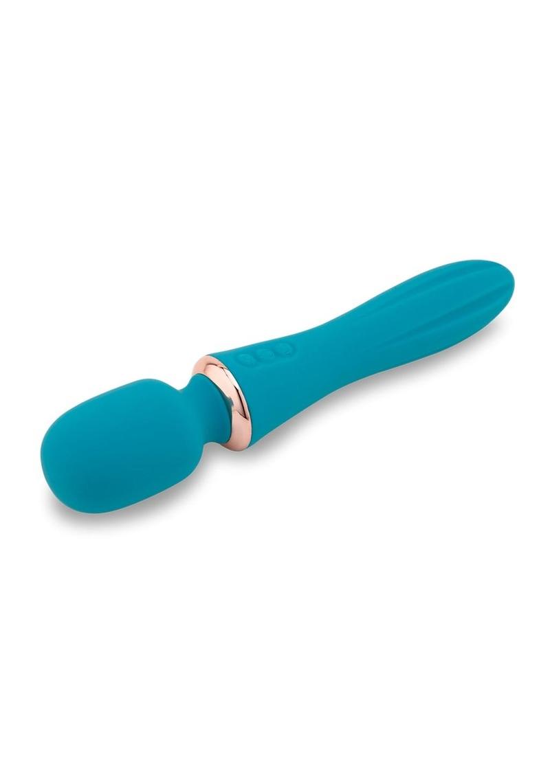 Nu Sensuelle Mika Nubii Rechargeable Silicone Mini Wand - Blue with TURBO BOOST!