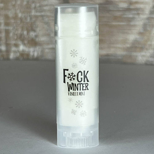 Natural Lip Balm - F*CK WINTER Vanilla Mint