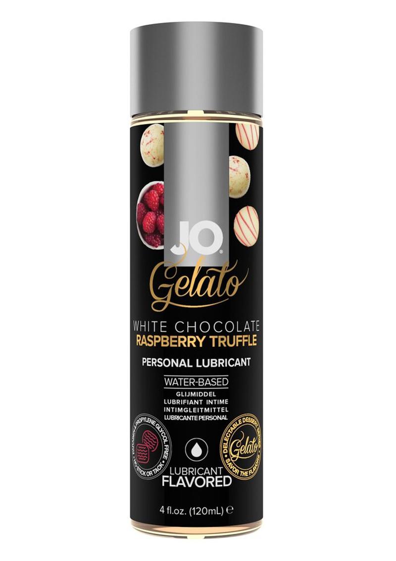 JO Gelato Water Based Lubricant White Chocolate Raspberry, Raspberry Sorbet and Cherry Burst