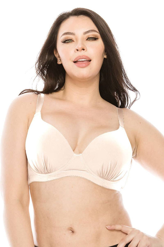 3 Pcs D DD DDD and F Cup Black Nude White Full Coverage Bra