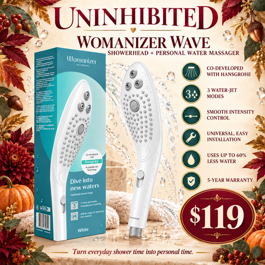 Womanizer Wave Showerhead – White - Made for self pleasure