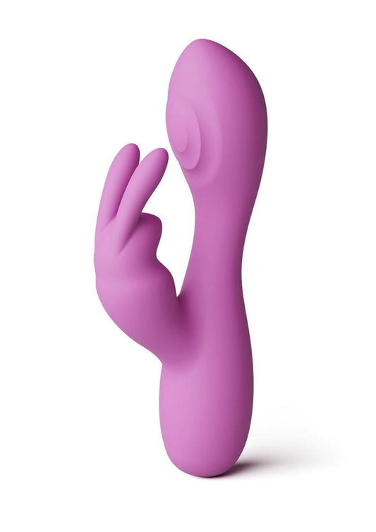 X & O's Devotion purple vibrator on a plain background
