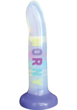 Cotton Candy Dirty Talk Horny Bitch silicone dildo