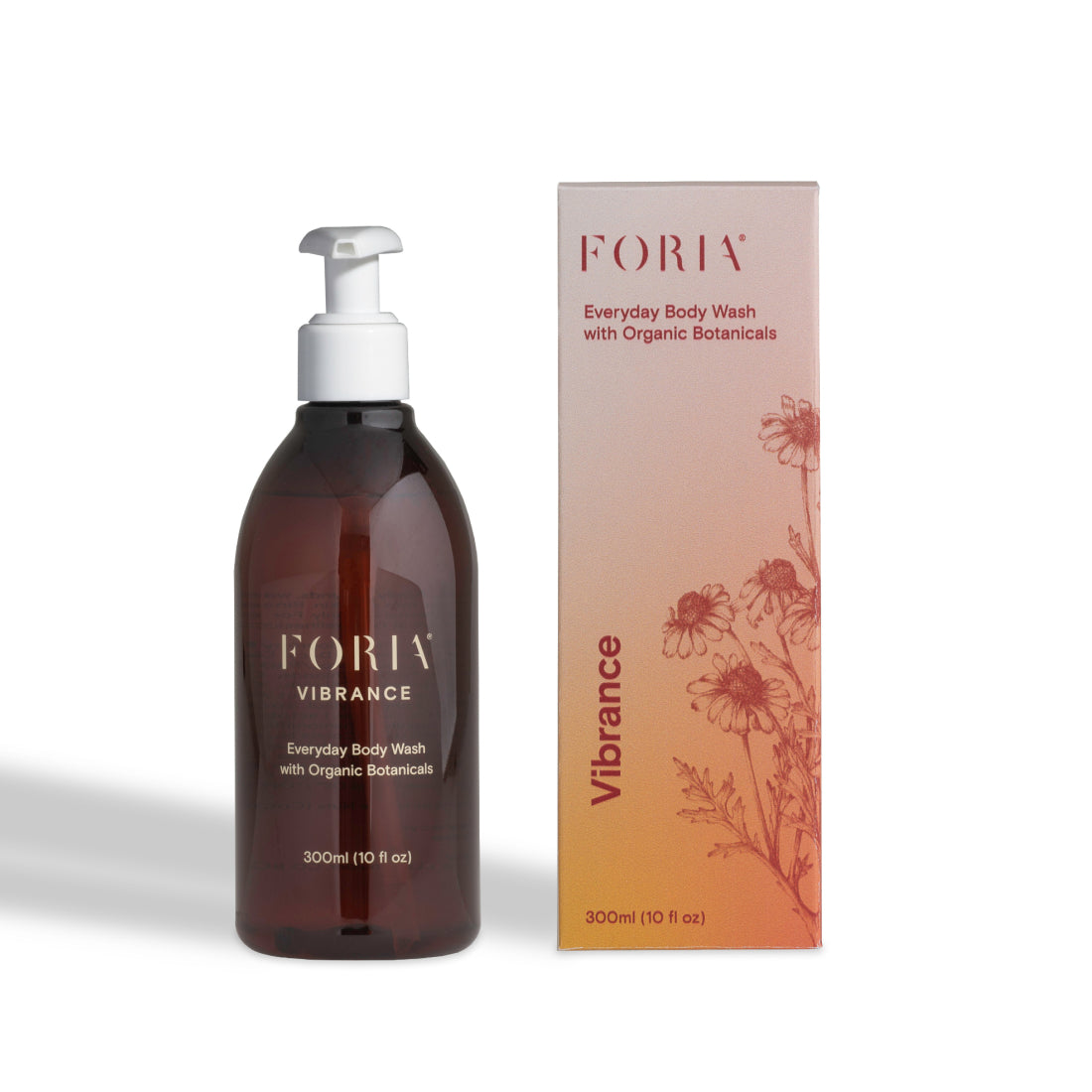 Foria Vibrance Everyday Body Wash 10 oz bottle and box