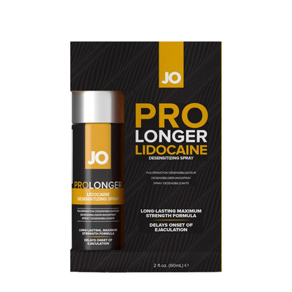 JO For Him Pro Longer lidocaine spray package