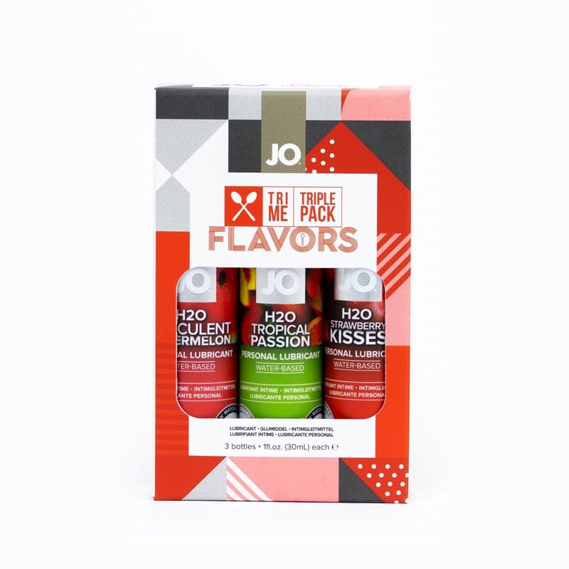 System JO Tri-Me Flavors pack with three 1 oz bottles