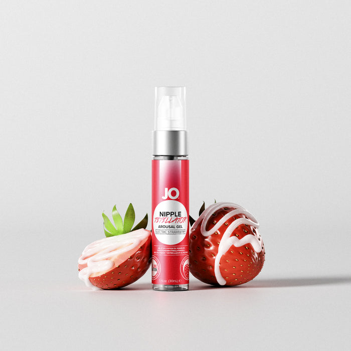 JO Nipple Titillator Electric Strawberry 1 oz bottle