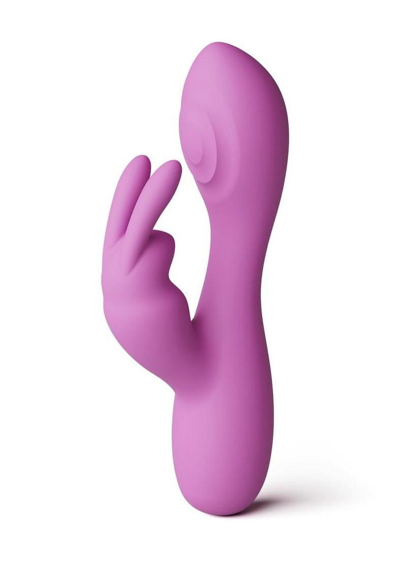 X & O's Devotion purple vibrator on a plain background