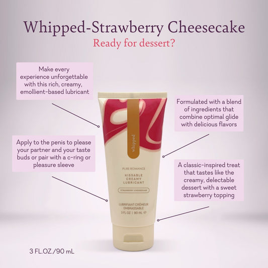 Whipped Cream Lubricant Strawberry Cheesecake